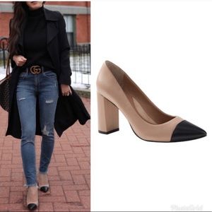 SOLDOUT Banana Republic Madison Block Heel Cap Toe